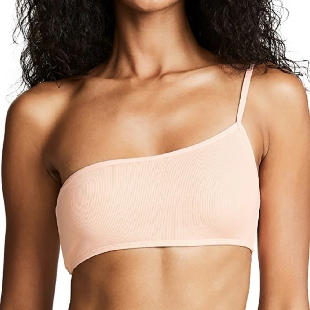 L*Space Milo Bikini Top Rib Pink Ribbed - Picture 1 of 6